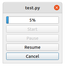 pyqt qthread start, stop, pause